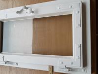 Holz-Fenster in weiß ausgebaut