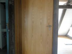 Wohnungstür Holz Innenansicht