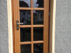 Glashaustür mit Sprossen