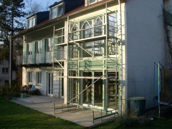 Fassade Füllungselemente Montage