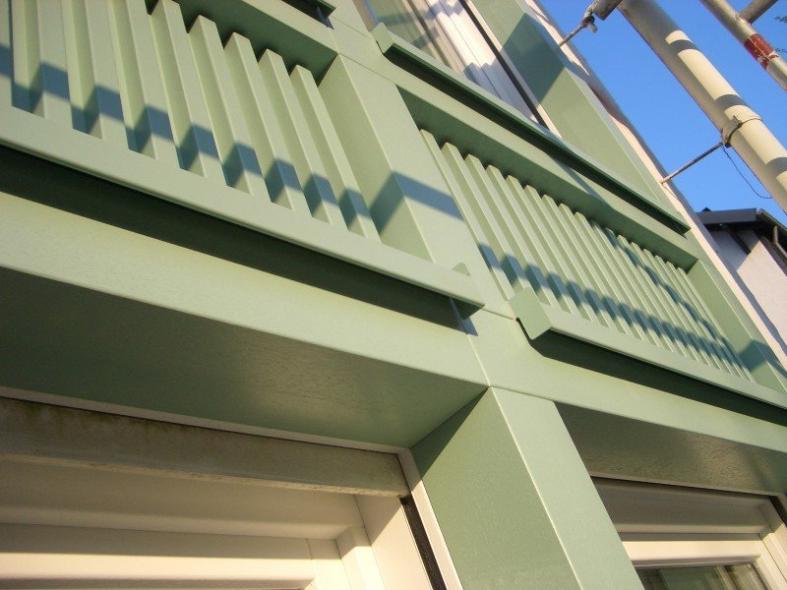 Fassade Füllungselemente Detailaufnahme 